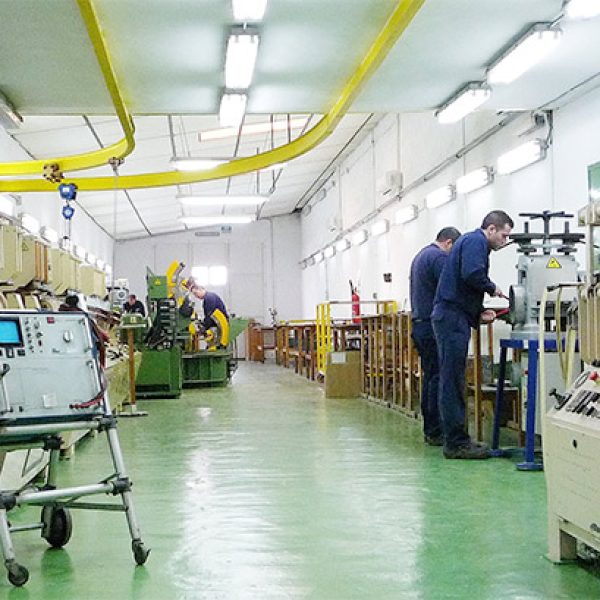 Sala de fabricación de bobinas y barras Roebel